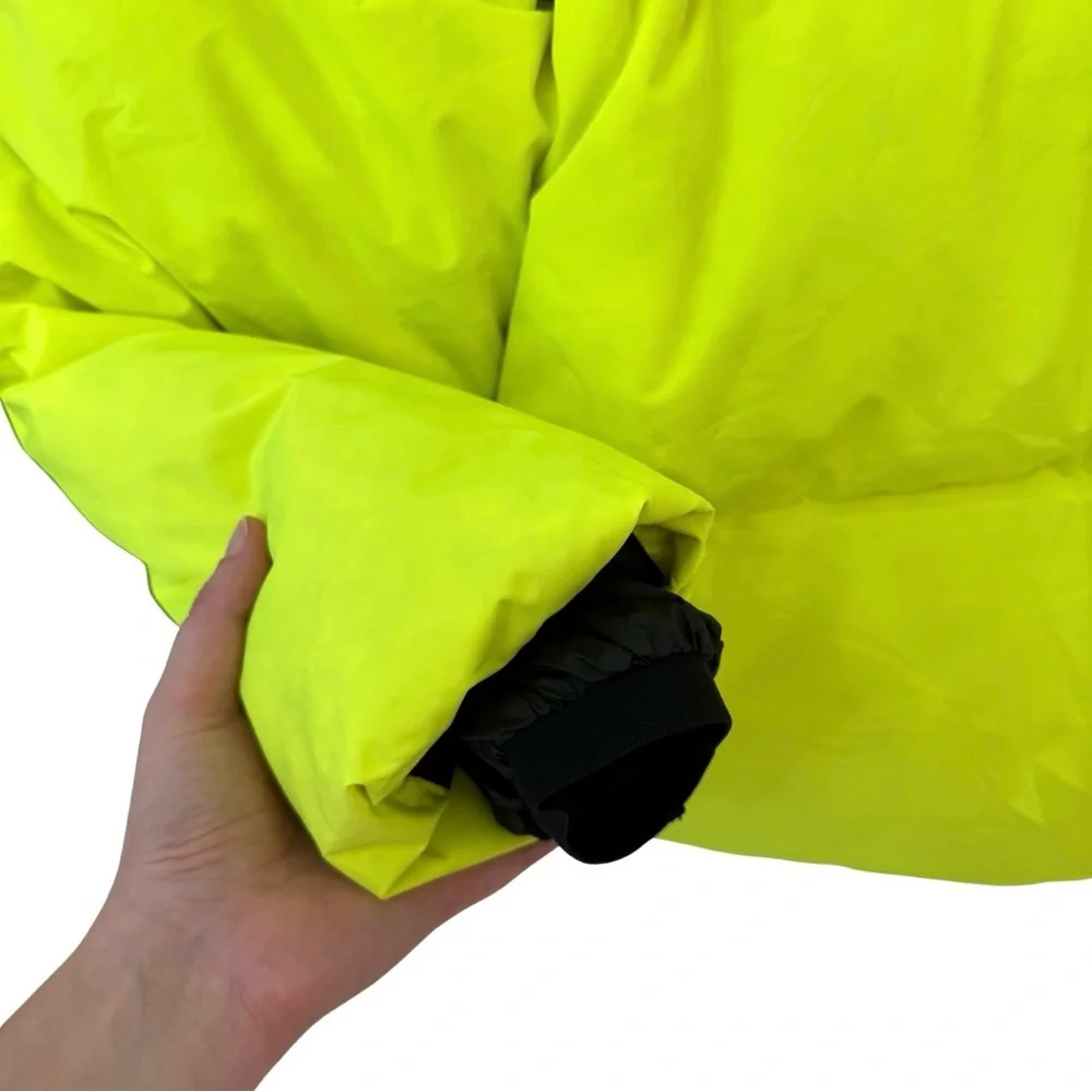 Prada Linea Rossa‎ Down Puffer Coat Neon Yellow LR-HX015 Size XXL